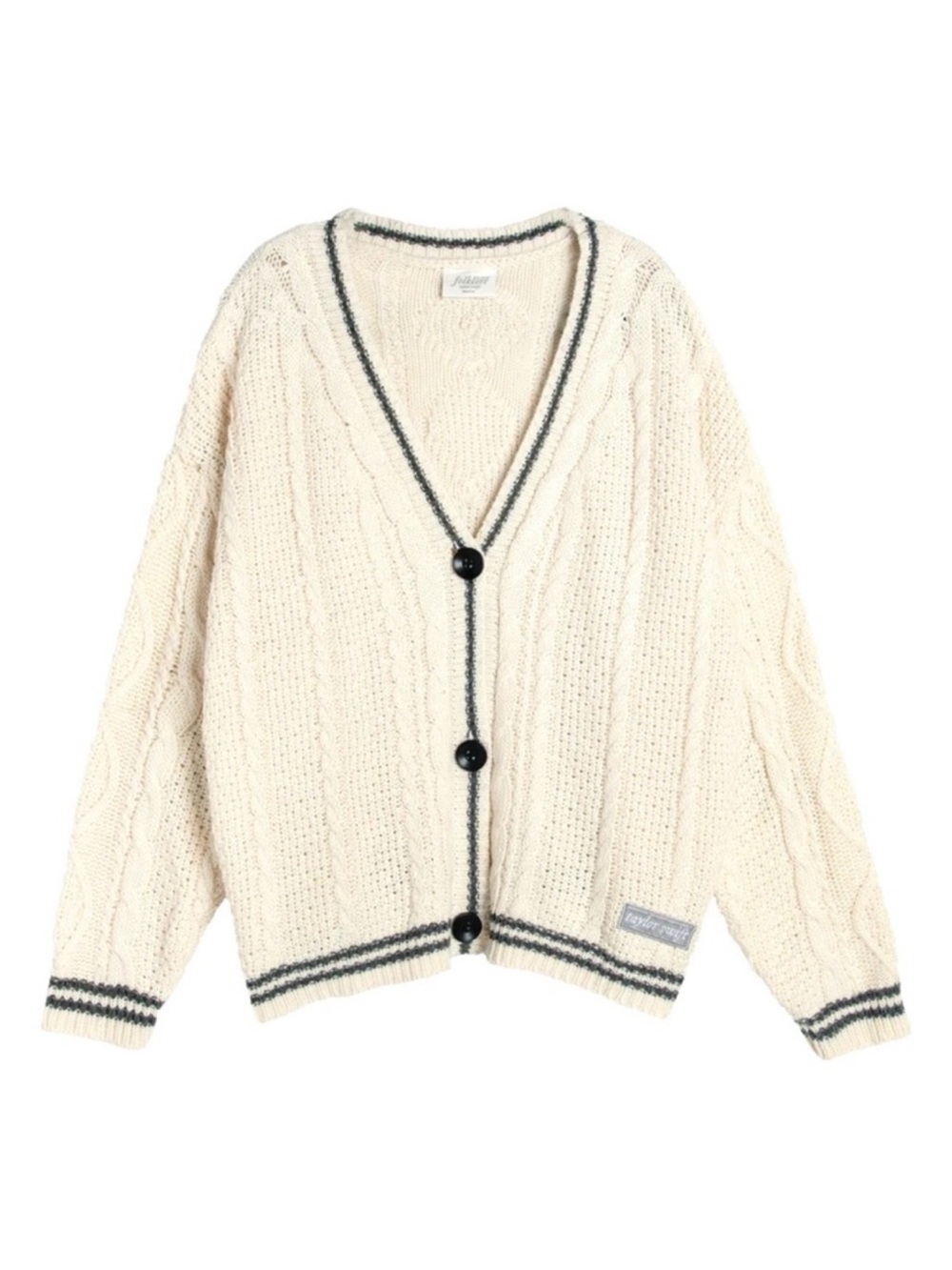 Taylor Swift The Cardigan Cream Cable Knit V-Neck Cardigan Sweater
